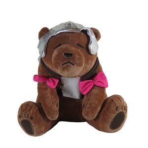 Critical Role Vex Trinket Plush Bear, Knight Helmet Pink Bows Legend Vox Machina